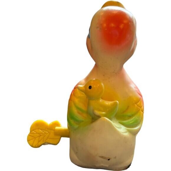Vintage Celluloid Wind up Duck Toy Mid Century SAITO Waddling Plastic Duck Kitsc - Picture 7 of 12